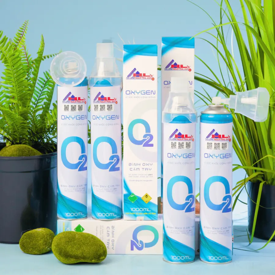 Bình Khí Oxy 1 Lít | Hương Hoa Hồng