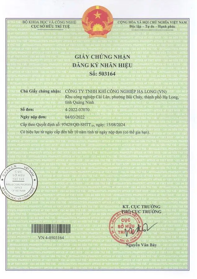 Bình Khí Oxy 1 Lít | Hương Gỗ Hoàng Đàn